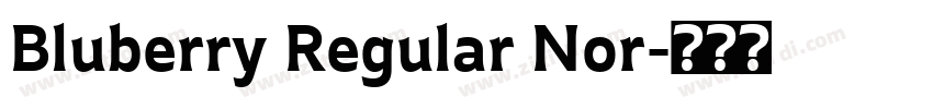 Bluberry Regular Nor字体转换
